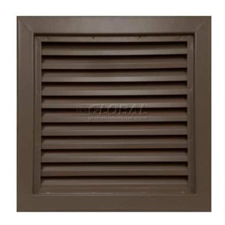 Activar Construction Products Group Steel Door Louver 800A12412B, Inverted inYin Blades, 50% Free Area, 24in X 12in, Bronze 800A1 2412B